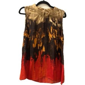 Jones New York Linen Sorrento Sleeveless Top, Size 14